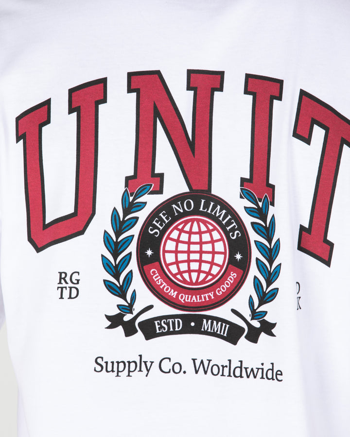 Track Oversized Tee White