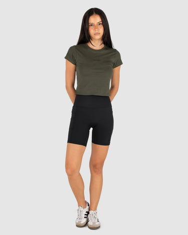 Studio Baby Tee Military