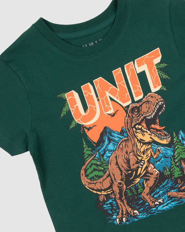 Kids Roarland Tee Forest Green