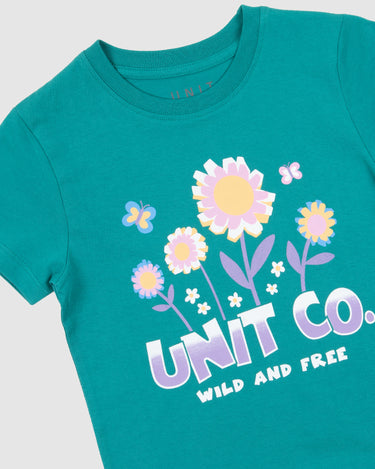 Kids Grow Tee Persian Teal