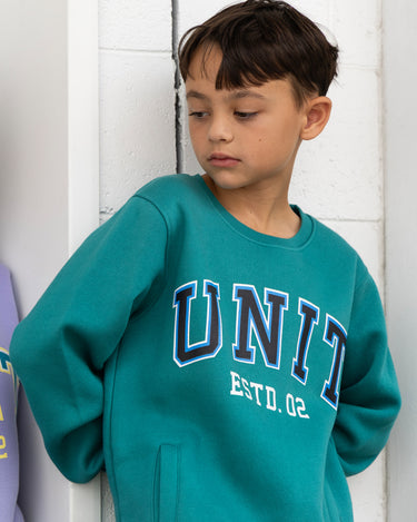 Youth Championship Crew Sweater Persian Teal