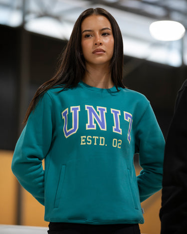 Championship Crew Sweater Persian Teal