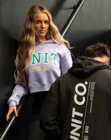 Championship Cropped Hoodie Lavender