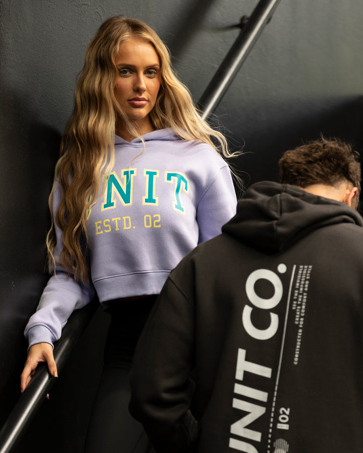 Championship Cropped Hoodie Lavender