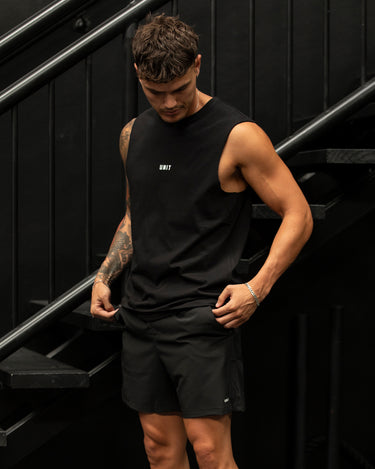 Stock Muscle Tee Black