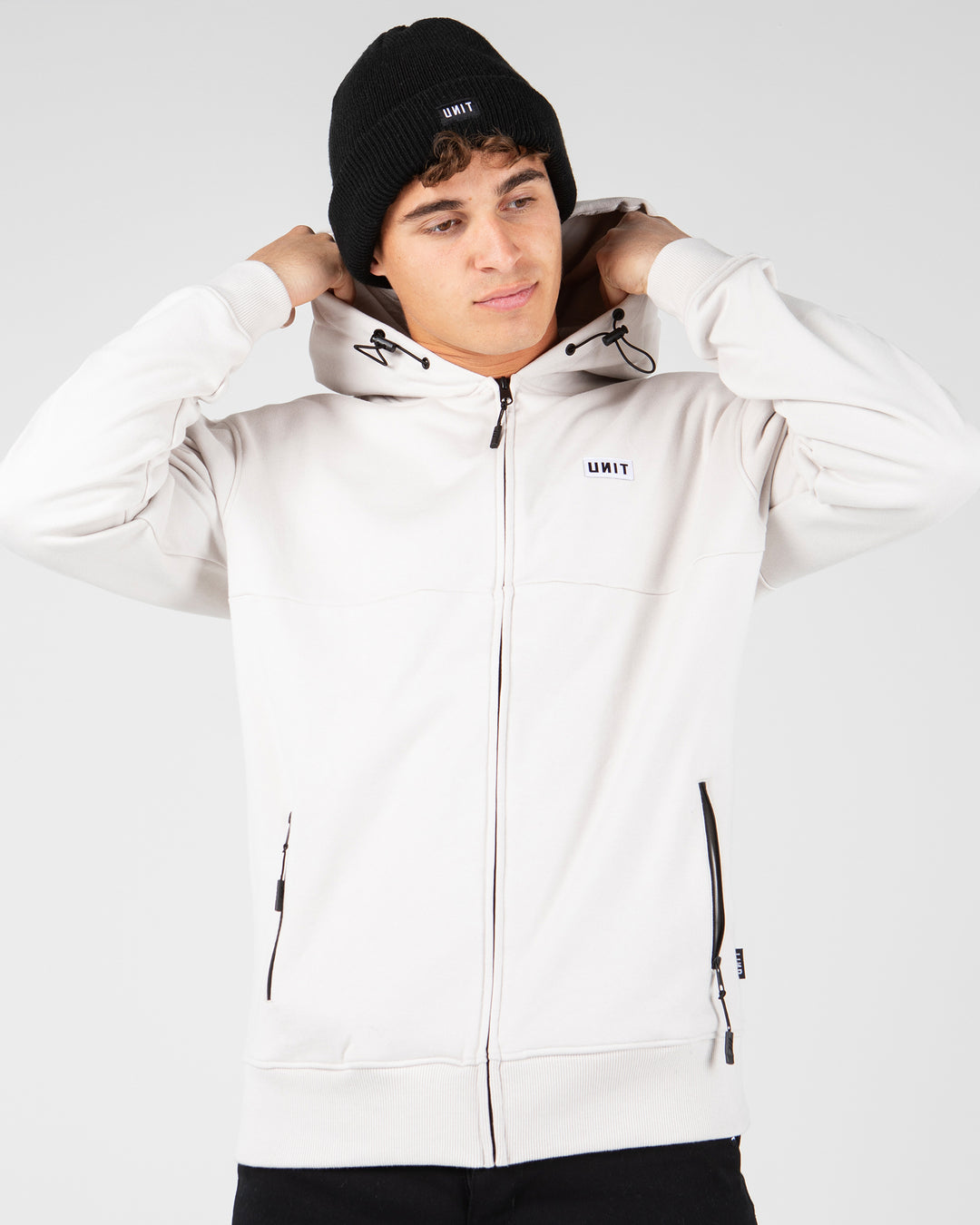 UNIT Trainer Mens Zip Thru Hoodie