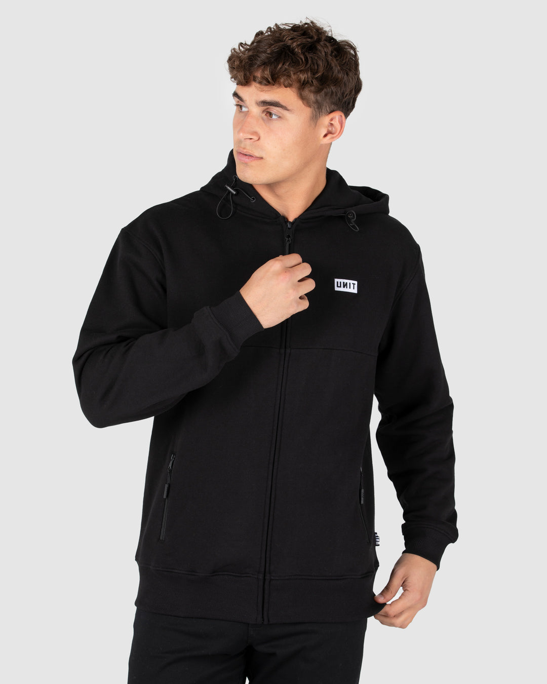 UNIT Trainer Mens Zip Thru Hoodie