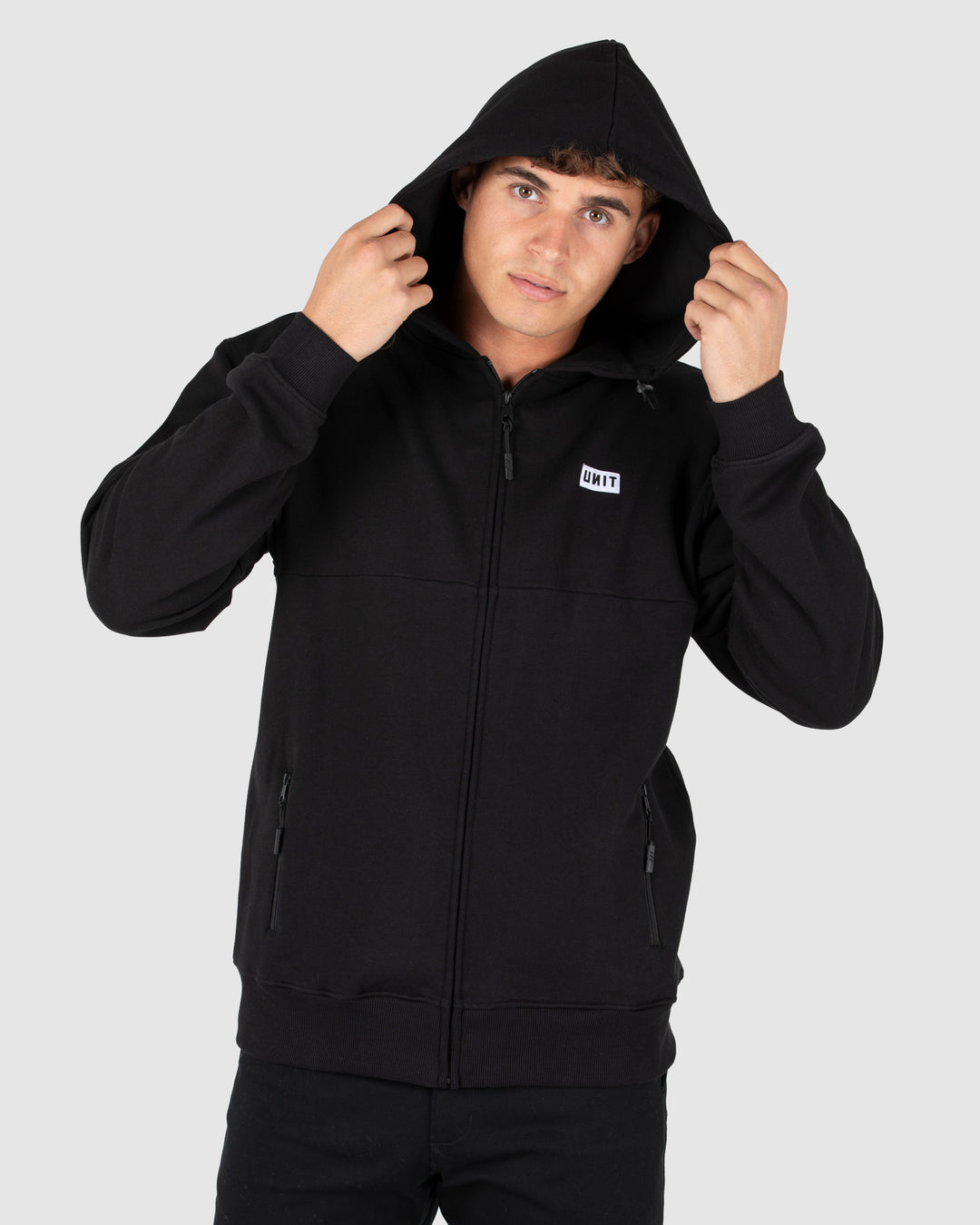 UNIT Trainer Mens Zip Thru Hoodie
