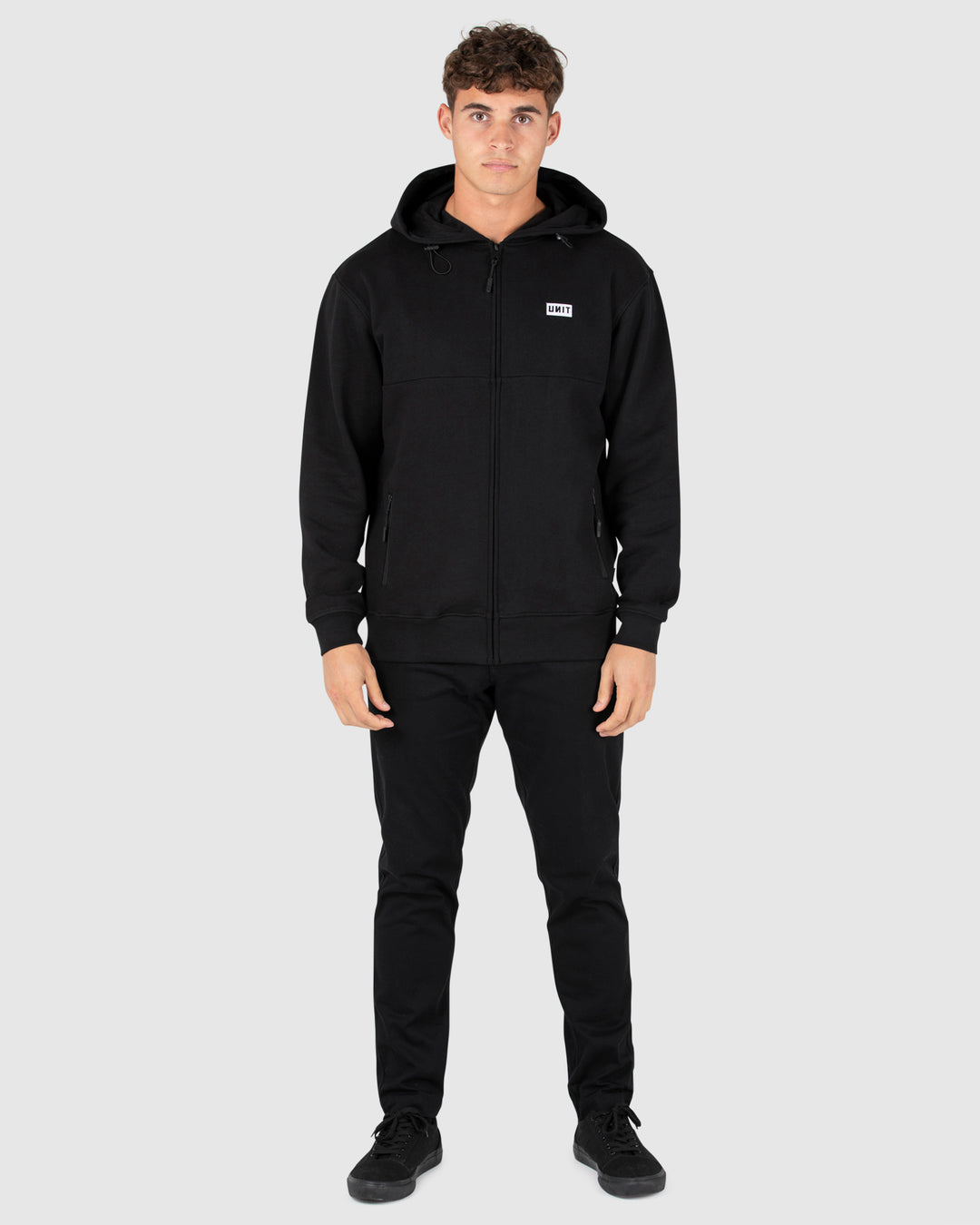 UNIT Trainer Mens Zip Thru Hoodie