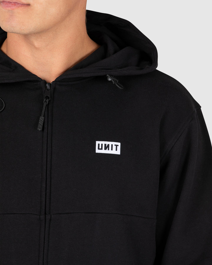 UNIT Trainer Mens Zip Thru Hoodie