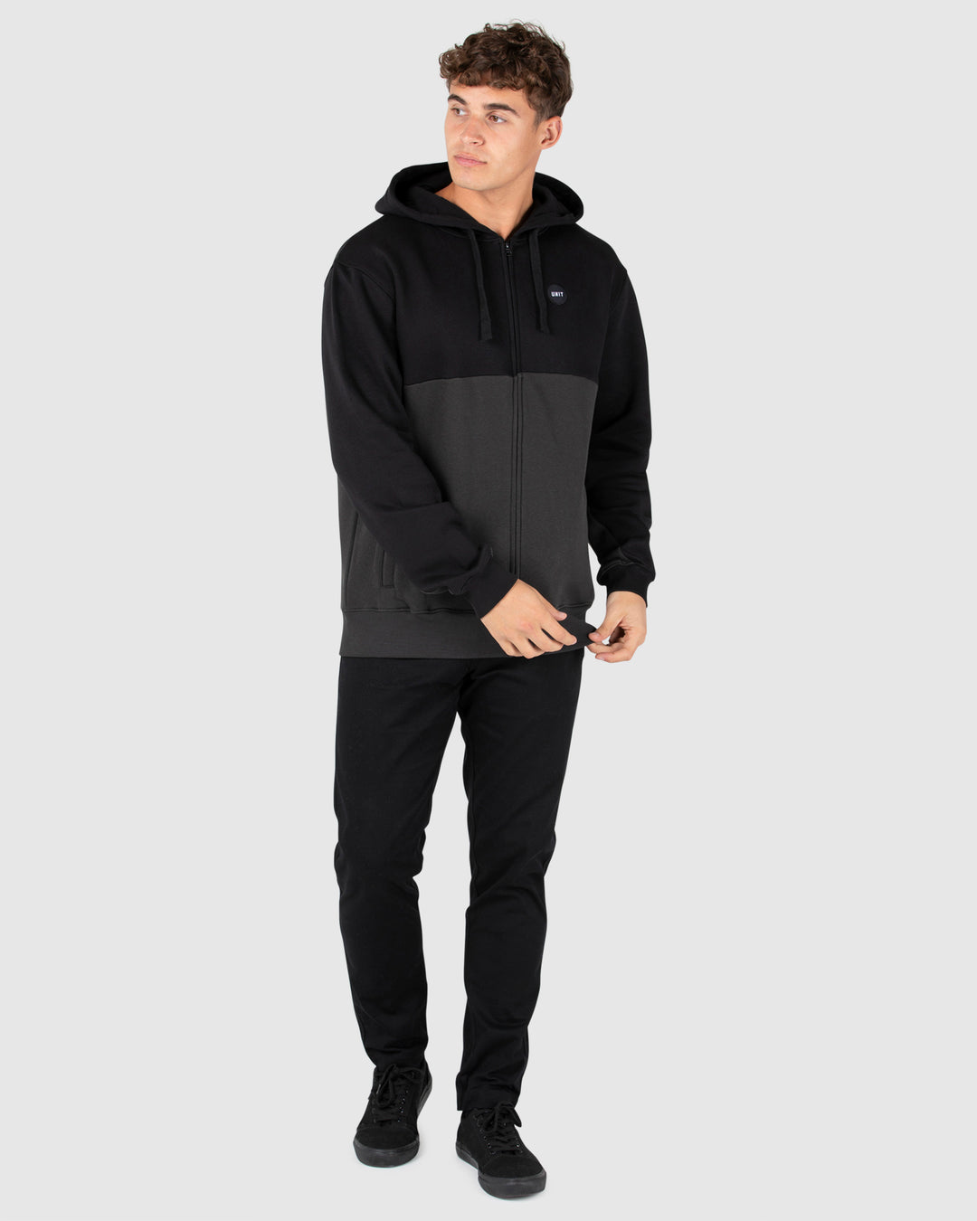 UNIT Border Mens Zip Thru Hoodie