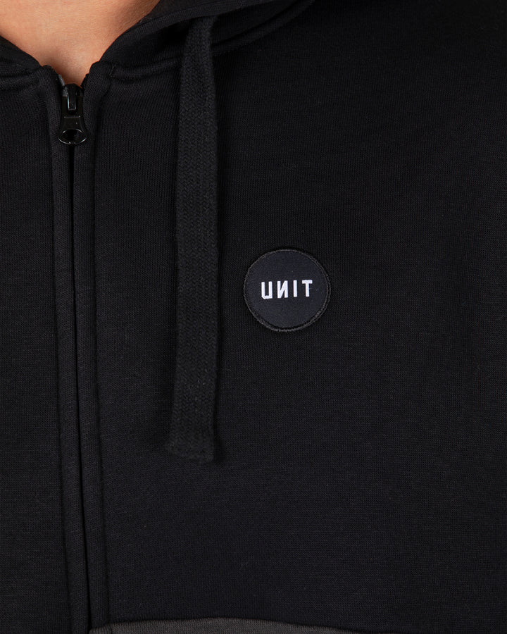 UNIT Border Mens Zip Thru Hoodie
