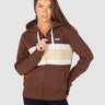 Carter Zip Thru Hoodie Brown
