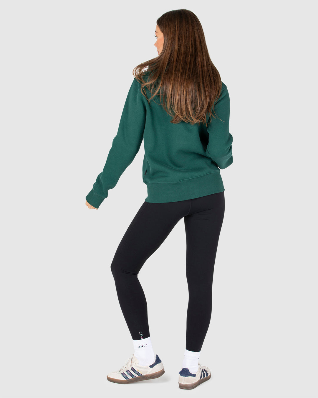 Carter Zip Thru Hoodie Forest Green