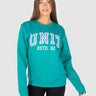 Championship Crew Sweater Persian Teal