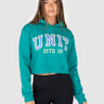 Championship Cropped Hoodie Persian Teal
