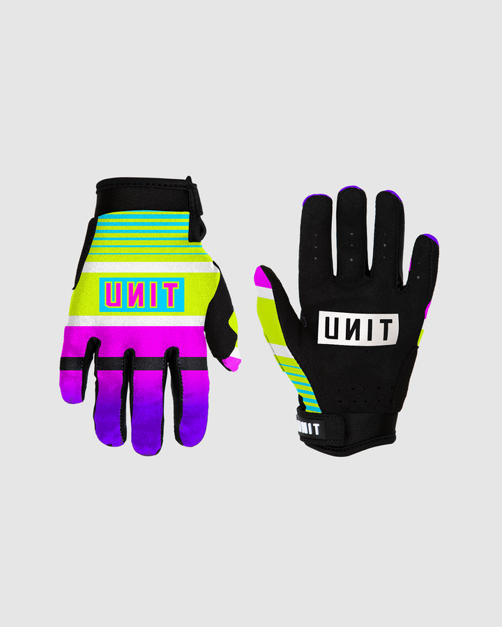 UNIT Neon Kids Riding Gloves