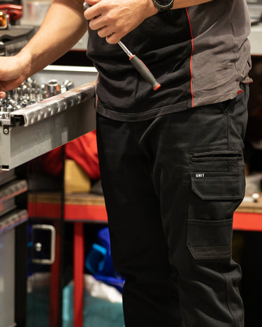 Demolition Cuffed Cargo Pants black