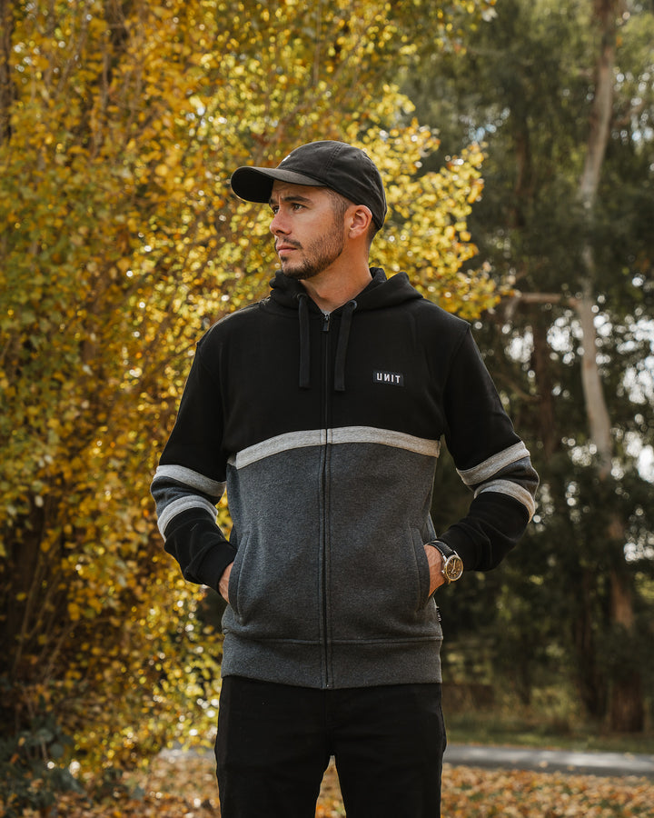 UNIT Mens Empire Zip Thru Hoodie