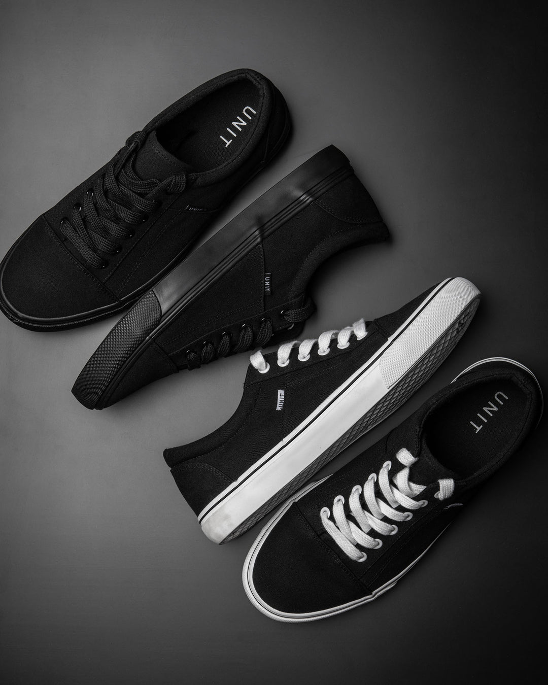 Estate Canvas Shoes Black White