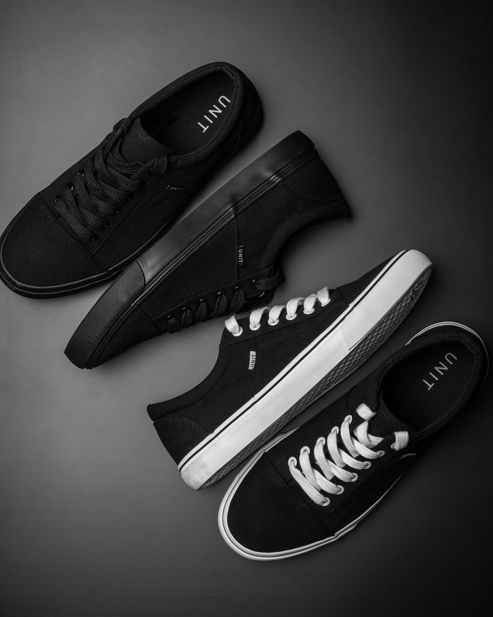 Estate Canvas Shoes Black White