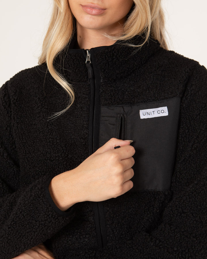 UNIT Expedition Ladies Half Pile Zip Thru Jacket