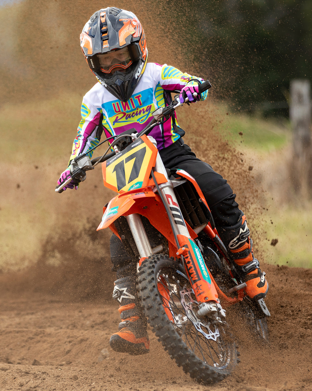 UNIT Youth Neon Riding Jersey