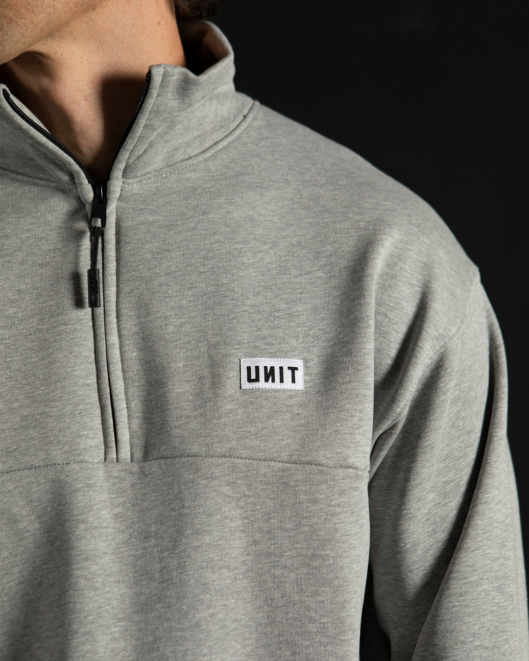 Boulevard Half Zip Fleece Grey Marle