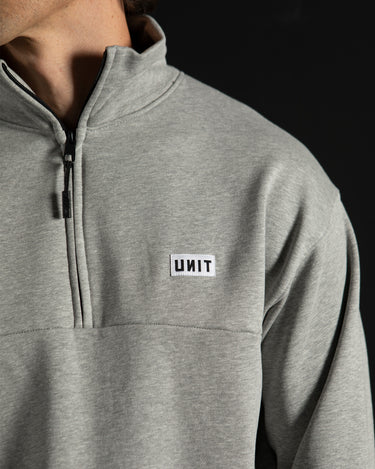 Boulevard Half Zip Fleece Grey Marle
