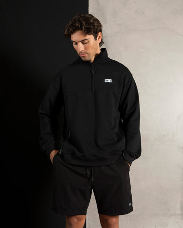 Boulevard Half Zip Fleece Black