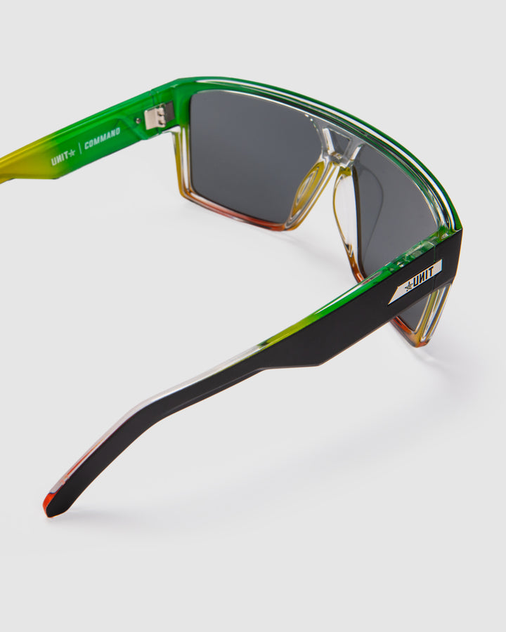 UNIT Command Sunglasses - Rasta Polarised