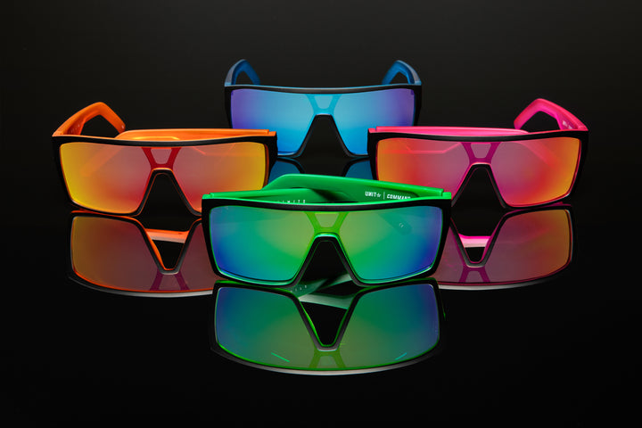 UNIT Command Sunglasses -  Matte Black Orange Polarised